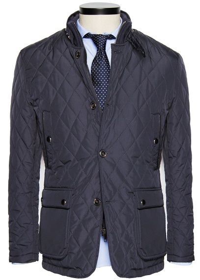 veste matelassée bleu