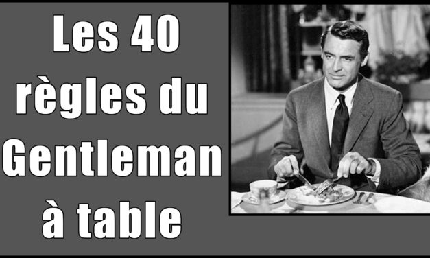 De l&rsquo;art de bien se tenir à table.