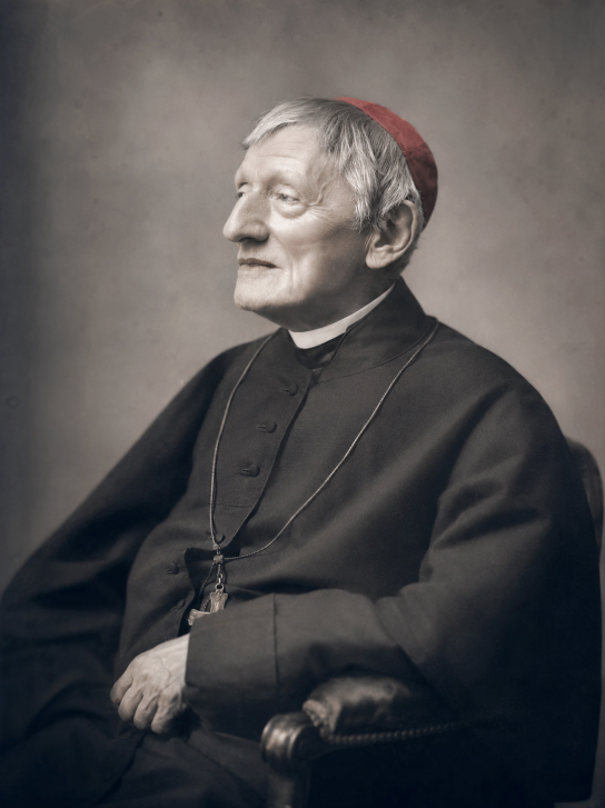 Portrait du cardinal John Henry Newman en tenue ecclésiastique